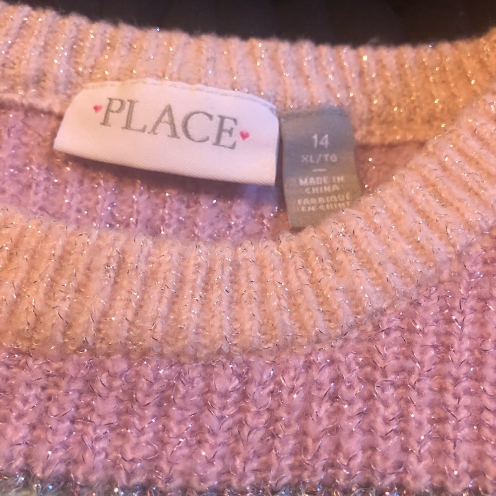 Pastel stripe shimmer sweater size XS or Small - Picture 4 of 13